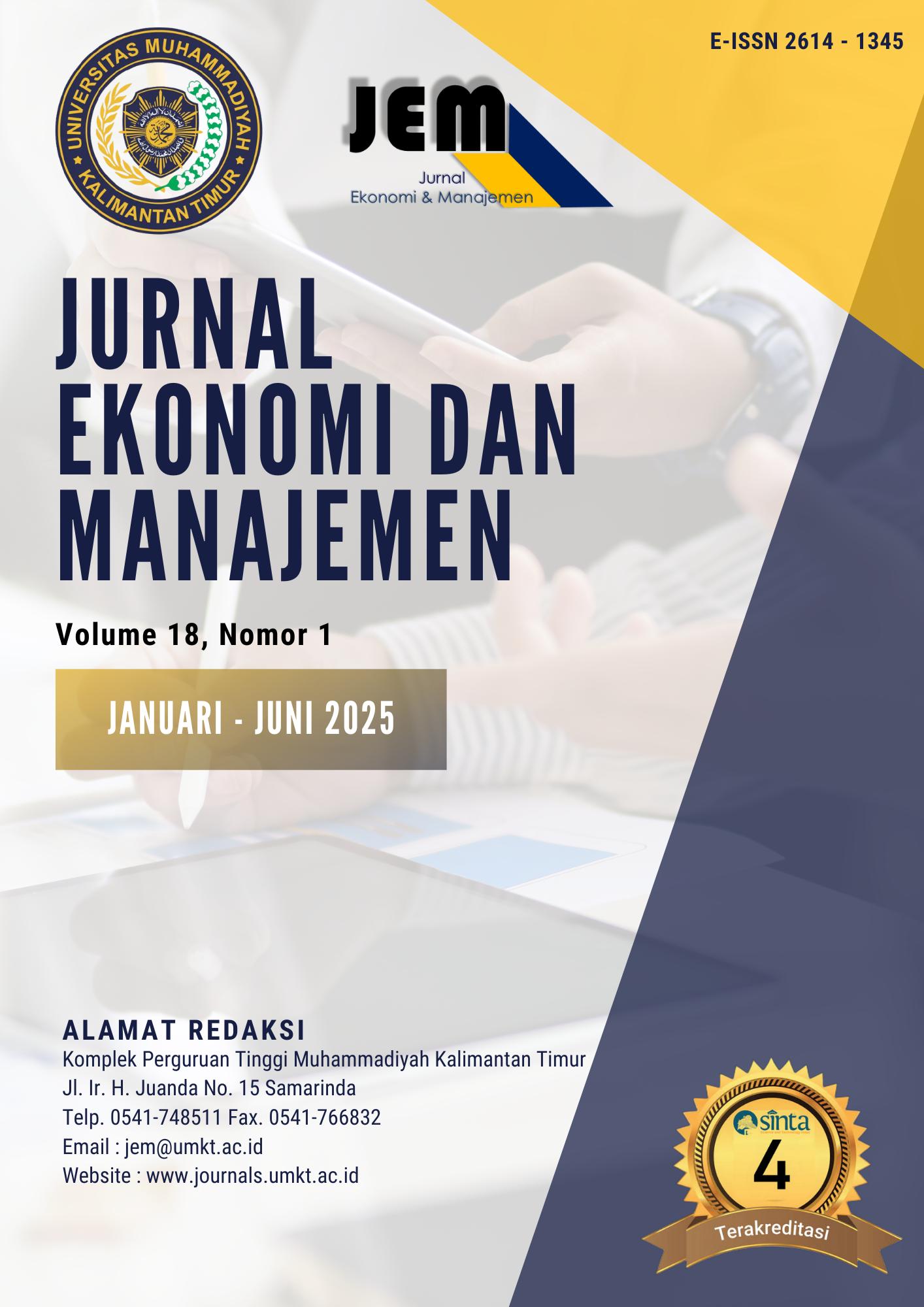 					View Vol. 18 No. 1 (2025): Jurnal Ekonomi dan Manajemen
				