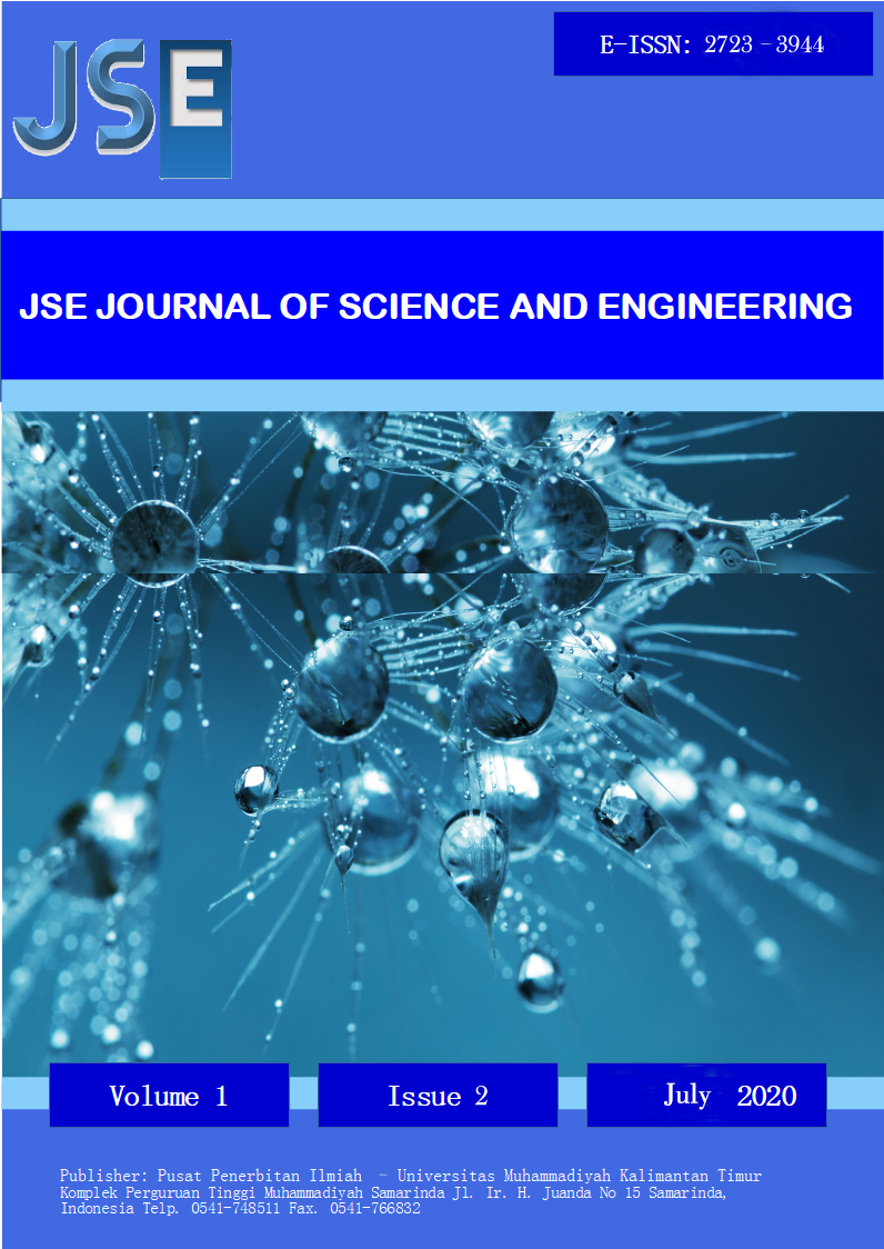 					View Vol. 1 No. 2 (2020): Journal of Science and Engineering
				