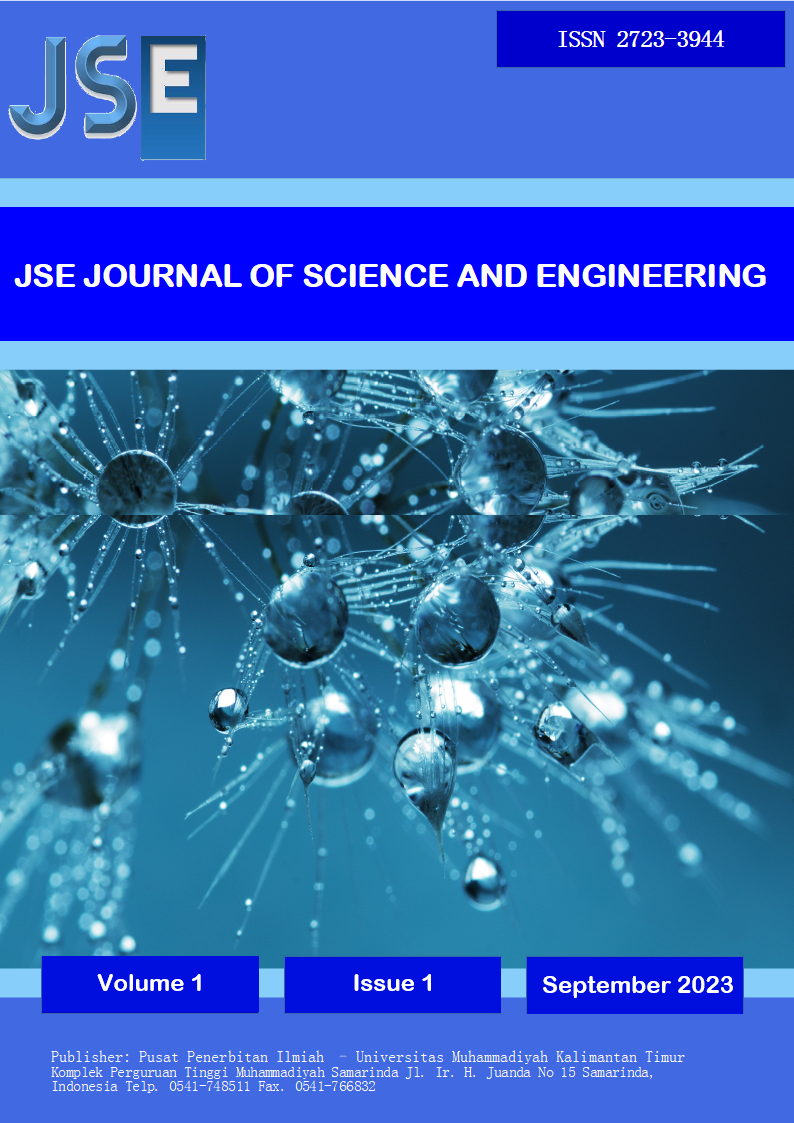 					View Vol. 2 No. 1 (2023): Journal of Science and Engineering
				