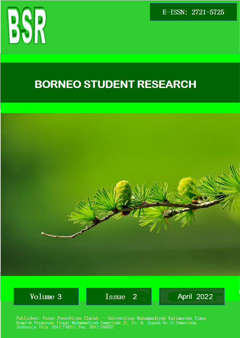 					View Vol. 3 No. 2 (2022): Borneo Student Research
				